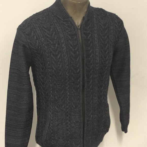 Lavane cardigan sweater denim knitted modern fit - Picture 2 of 2